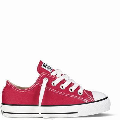 Converse Chuck Taylor All Star Classic Colours Tdlr/Yth Low Tops Kids - Red Shoes (228LPQTI)